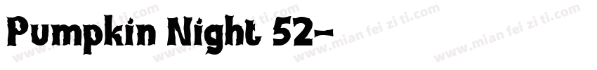 Pumpkin Night 52字体转换